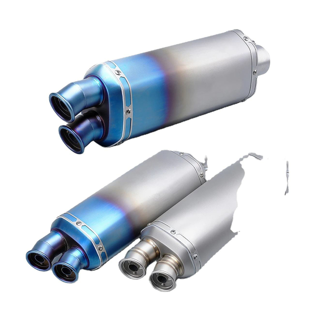Universal 51mm Steel Motorcycle Exhaust Muffler 