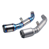 High Quality Custom Racing Performance Motorcycle Exhaust Muffler Original Location ZX6R 636 2009-2019 Made Carbon Stainless