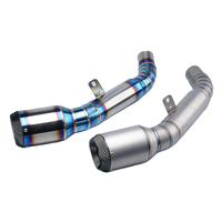 High Quality Custom Racing Performance Motorcycle Exhaust Muffler Original Location ZX6R 636 2009-2019 Made Carbon Stainless