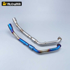 Slip-On Stainless Steel Motorcycle Exhaust Escape Moto Muffler Front Middle Link Pipe for YAMAHA YZF-R125 YZF R15 V3 R125