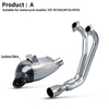 New Ak DB Killer Racing LineS-H6R14 for R3 R25 MT02 MT25 Full Motorcycles Carbon and Steel Muffler Exhaust
