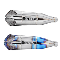 51/60mm Universal Titanium Alloy Escape Muffler Motorcycles New NH Gemini Full Modified Exhaust System ZX10R S1000 R1 R6 GSX1300