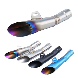 Evo GP Racing Motorcycle Exhaust Pipe Custom Size Carbon Stainless Steel Mufflers 51mm Adapter R6 R3 KRV KRV180 R15 PCX