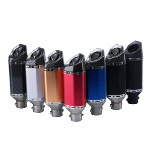 Universal 36-51mm Racing Exhaust Muffler with DB Killer for MSX125 CRF230 R15 MT07 Z650 300MM New Condition Steel Material