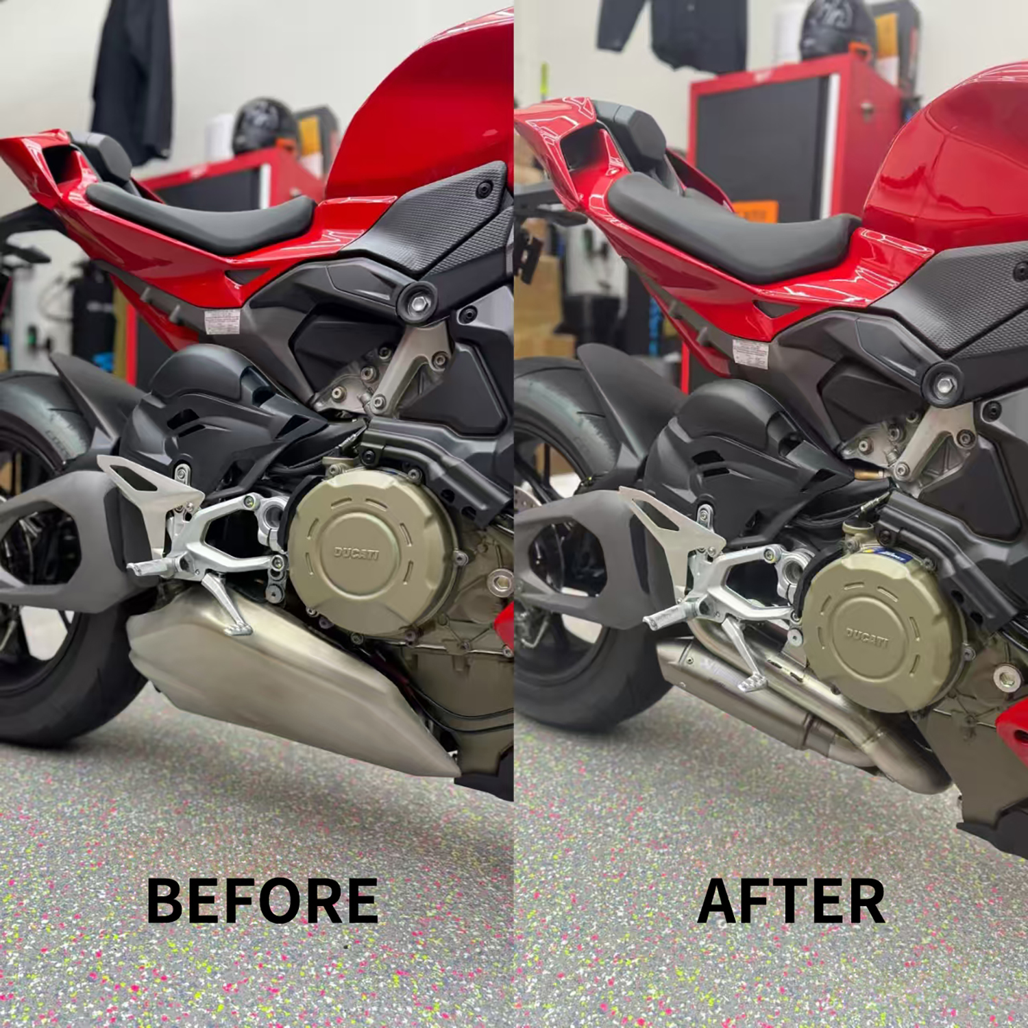 china full exhaust system for motorcycle