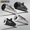 AustinRacing RS2 Race Motorcycle Exhaust Pipe Stainless Steel Mufflers 51mm Adapter R3 Cbr500r R15 Gsxr150 AR Exhaust System