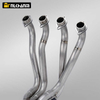 GSX-R1000 Titanium Alloy Full Section NH Dual Outlet Escape Motorcycle Exhaust System Modification for SUZUK GSX-R1000