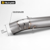 For KTM Duke 690 2012-2018 Motorcycle Exhaust Escape Muffler with Slip-On Tit Middle Link Pipe Condition New