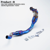 2021-2023 Yama MT-09 MT09 FZ09 XSR09 Slip-On Exhaust System Stainless Steel Material Modified Front Link Pipe New Condition