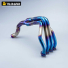 For Kawasak Z1000 10-21 Motorcycle Modified Stainless Esacpe Exhaust Muffler Front Pipe Tube Full System Blue & Silver Z1000