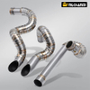 New Condition Titanium Alloy Full Section Exhaust Muffler Pipe for Bobber Motorcycle Stainless Steel Box Packing
