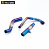 2021 ZONTES R T X Motorcycle Exhaust System Slip Front Middle Link Pipe Stainless Steel Catalyst Modify Escape Muffler