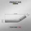 Yama YZF-R6 1998-2005 Stainless Steel Motorcycle Exhaust System Modified Middle Link Pipe Connecting 51mm Moto Muffler Tube Box