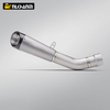 For Zx10r ZX-10R Motorcycle Exhaust Modified Titanium Alloy Integrated Middle Tail Carbon Tip Muffler Connect Original