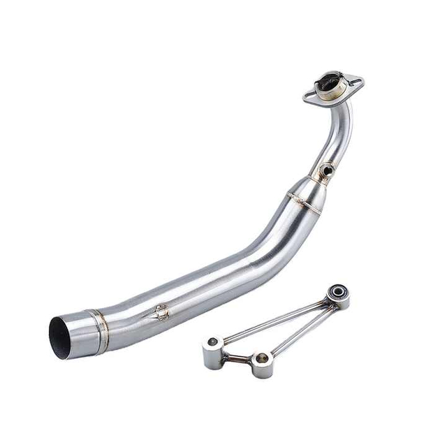 New 51MM Slip-On Motorcycle Exhaust Muffler with Front Link Pipe Stainless Steel Material for YAMA Cygnus GRYPHUS 4V Box Packed