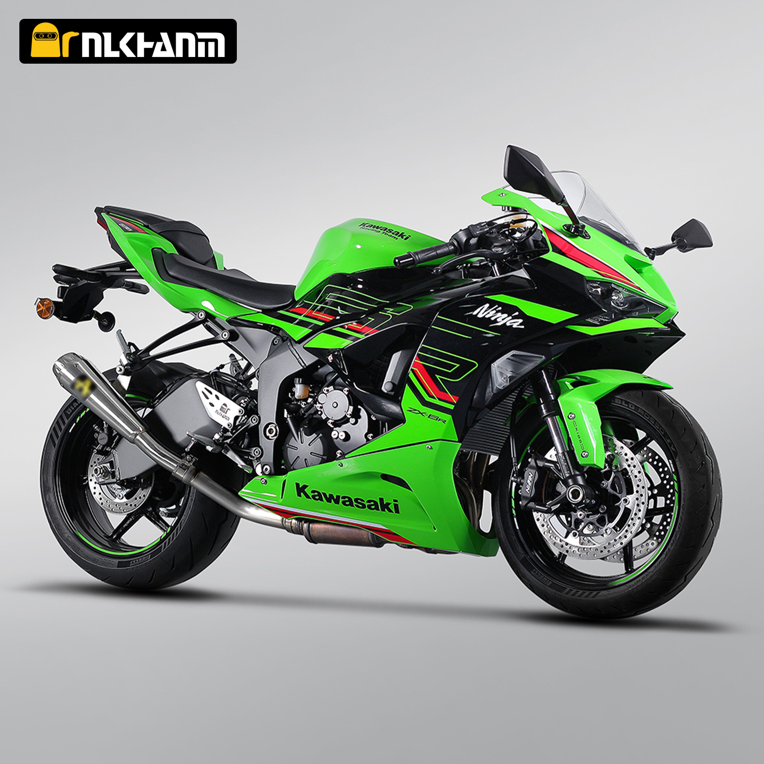 Motorcycle exhaust system modification mid link ARRO escape muffler for Kawasak ZX-6R