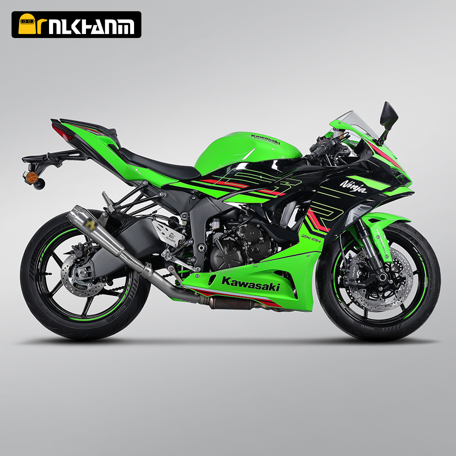Motorcycle exhaust system modification mid link ARRO escape muffler for Kawasak ZX-6R