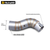 New Stainless Steel Exhaust Middle Section Link Pipe for CBR1000 2008-2012 Motorcycles Modified Motorcycle Exhaust