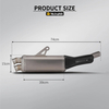 New YAMAHA T700 Tenere700 AK Muffler Exhaust System Modified Carbon Cover Tail Pipe Direct Replacement Original Exhaust