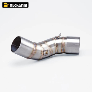 Kawasa Z900 RS 2017-2022 פלדת אל חלד החלקה על פחמן אופנוע אגזוז Mid Link משתיק קול 51 מ'מ מצב חדש