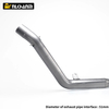 HOND CB190 CB190R CBF190X CBF190R Slip-On Motorcycle Front Exhaust System Full Titanium Alloy New Condition Connect Link