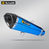 NlkHanm Full Exhaust System for ZONTES 350E Motorcycle AK Modification New Carbon and Steel Material Box Packed