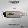 51mm Universal Titanium Alloy Exhaust System Modification for AK Motorcycles New DB Killer Included; for Models MT03 R3 ZX4R