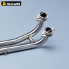 New Condition Stainless Steel 51mm Motorcycle Exhaust Muffler Elbow for YAMA T-Max 500 T-Max 530 Motorcycle Exhaust System