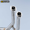 New 2017-2024 Kawasak ER6N Versys 650 Z650 Ninja 650 Slip-On Exhaust Muffler Sensor Front Middle Connection Link Pipe Steel