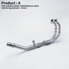 CBR500R CB500X CB500F CBR400R CB400X CB400F 2013-2024 Motorcycle Exhaust New Modified Front Middle Link Pipe Escape