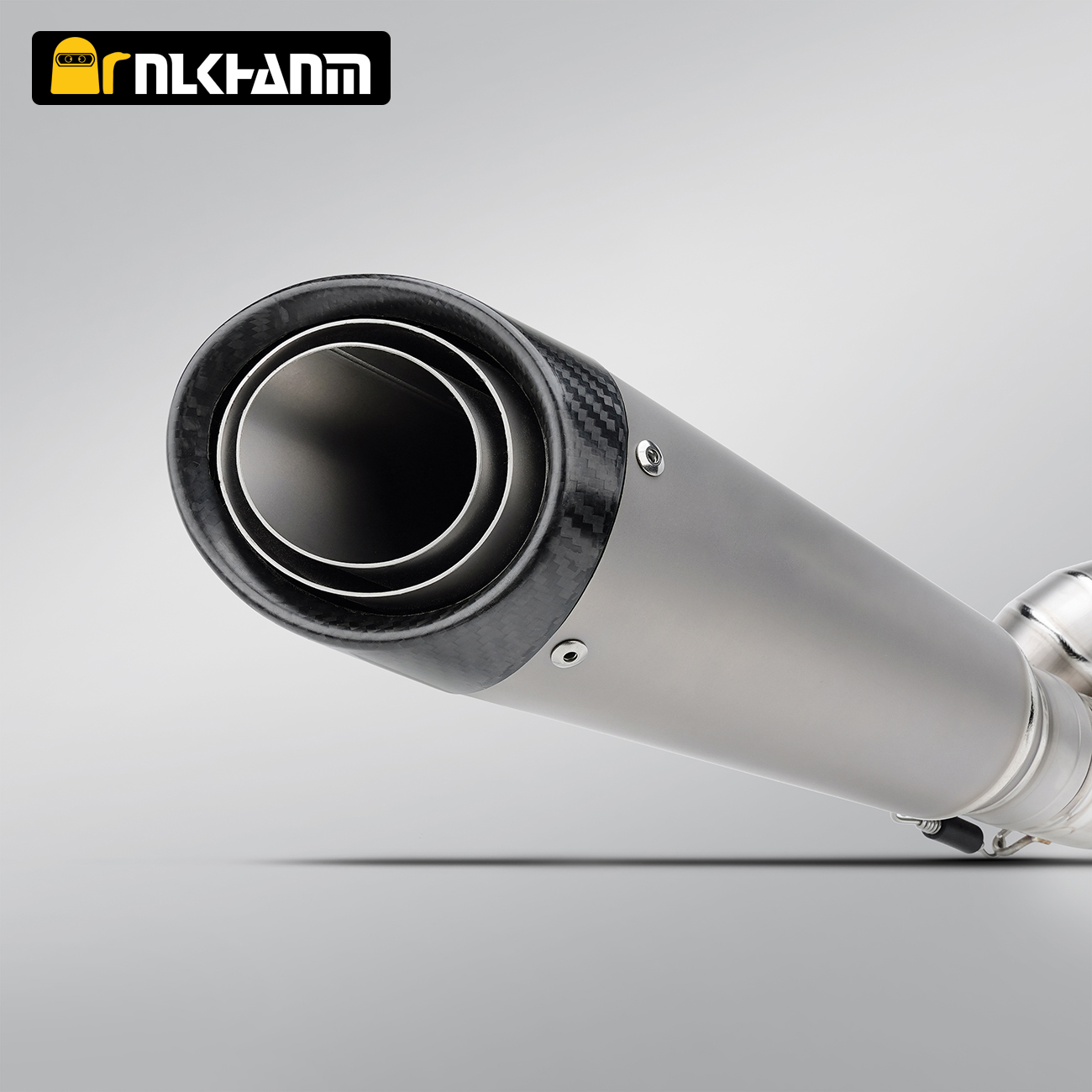 Modification Carbon Fiber Nozzle Muffler, Titanium Alloy Motorcycle Exhaust System for the Triumph 765
