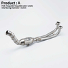 Yama TMAX 530/560 2017-2024 Motorcycle Exhaust System Modification Box Steel Front Link Elbow Pipe Slip-On for Scooter Escape