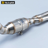 Yama TMAX 530/560 2017-2024 Motorcycle Exhaust System Modification Box Steel Front Link Elbow Pipe Slip-On for Scooter Escape