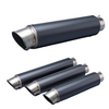 Universal 60mm Motorcycle Exhaust Muffler Pipe for SC Project New Racing for MT07 MT09 Z900 Z400 Ninja4 Made of Carbon Steel