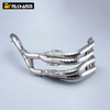 For S1000RR 2019-2024 S1000R 2021-2024 Complete Motorcycle Exhaust Header Tube Titanium Alloy Front Link Pipe Interface 60mm