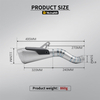 AK Custom Size Titanium Alloy Escape Muffler and Mid Link Pipe for KAWASAK Z900 Motorcycle Exhaust System Modification