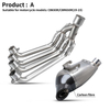 2014-2023 Racing Full Underbody Exhaust System for CB650F/CBR650R/CB650R/CBR650F Motorcycles Includes Carbon Front Steel Box
