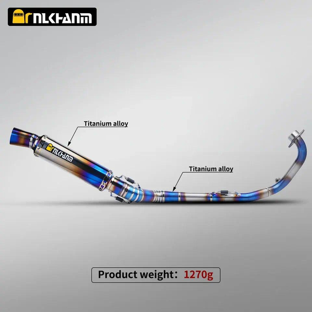 Yama Y15ZR NlkHanm Titanium Alloy Full Section Exhaust System New Condition Motorcycle Muffler Modification
