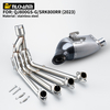 2023 QJ800GS-G SRK800RR Motorcycle Exhaust System Full Section Bottom AK with Steel and Carbon Fiber New Condition