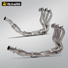 For ZX6R ZX-6R 2023-2024 Motorcycle Exhaust System Modified Escape Titanium Alloy Front Middle Link Pipe 51mm