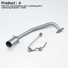 2017 Models Compatible PCX125 & PCX150 Motorcycle Scooter Exhaust System Full Stainless Steel Slip-On Escape New Condition