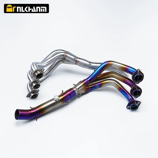 YAMA MT-09 Full Set Motorcycle Moto Exhaust Pipe with Front Engine Link Pipe Steel Muffler for FZ09 MT09 2014-2020 Box Packed