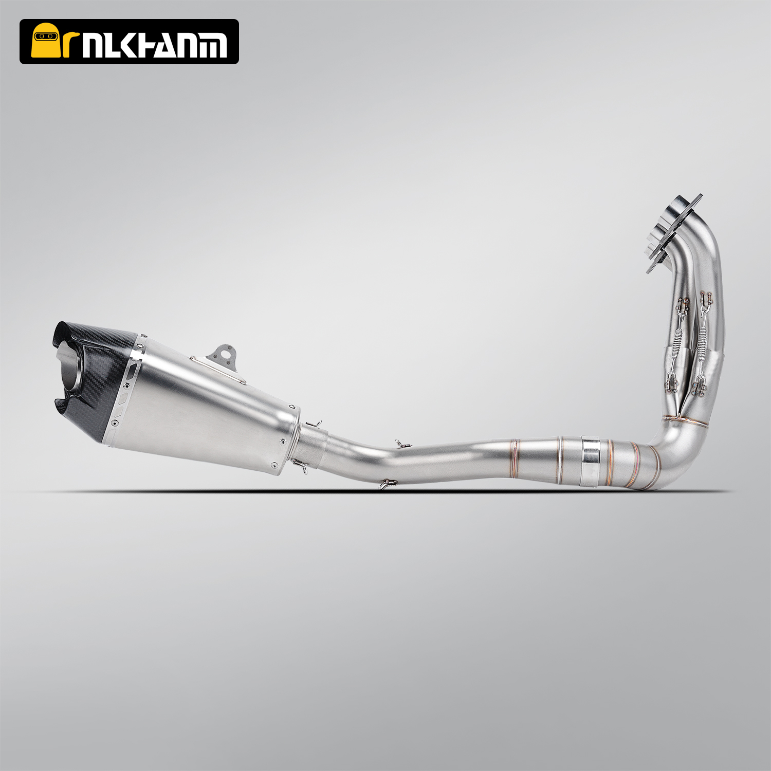 Full Motorcycle Systems Exhaust Escape Front Link Pipe MT09 XSR900 Yoshimura Race AT2 Stainless W/ Stainless Muffler 2021-2024