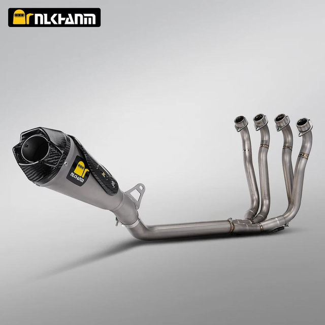 GSX-S1000 Titanium Alloy Motorcycle Exhaust System New Arrow Escape Muffler Carbon Material Modification for Suzuki GSX-S1000