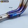 Yama MT07 FZ07 2014-2021 XSR700 Racing Motorcycle Exhaust Muffler New Split Slip-On Front Pipe Stainless Steel Box Packed
