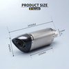 200mm Universal Steel AK Exhaust System Modification Motorcycle Full Carbon Fiber DB Killer Models Z900 Ninja400 R6 New Box