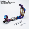 51MM Modified Stainless Steel Slip-On Front Exhaust Pipe for Yama MT09 FZ-09 XSR900 2014-2020 Full System Motorcycle Muffler New