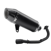 SC Racing Escape Muffler with Full Link Pipe for VICTORIA150 VICTORIA300 New Steel Motorcycle Exhaust System Modification