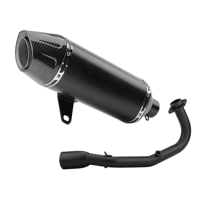 SC Racing Escape Muffler with Full Link Pipe for VICTORIA150 VICTORIA300 New Steel Motorcycle Exhaust System Modification