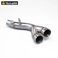 Stainless Steel Exhaust Muffler for Yama R6 YZF R6 2006-2021 New 51mm Mid Pipe Link Silencer System Motorcycle Link Muffler Pipe